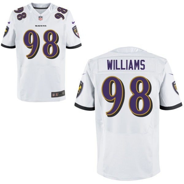 Brandon Williams Baltimore Ravens #98 Big And Tall Jersey - White