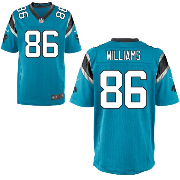 Brandon Williams Carolina Panthers #86 Big And Tall Jersey - Process Blue