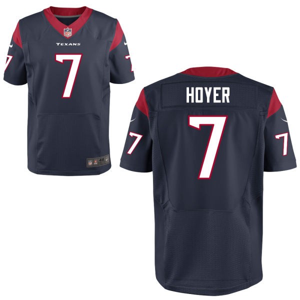 Brian Hoyer Houston Texans #7 Big And Tall Jersey - Deep Steel Blue