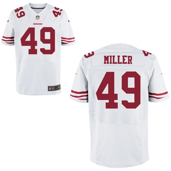 Bruce Miller San Francisco 49ers #49 Big And Tall Jersey - White