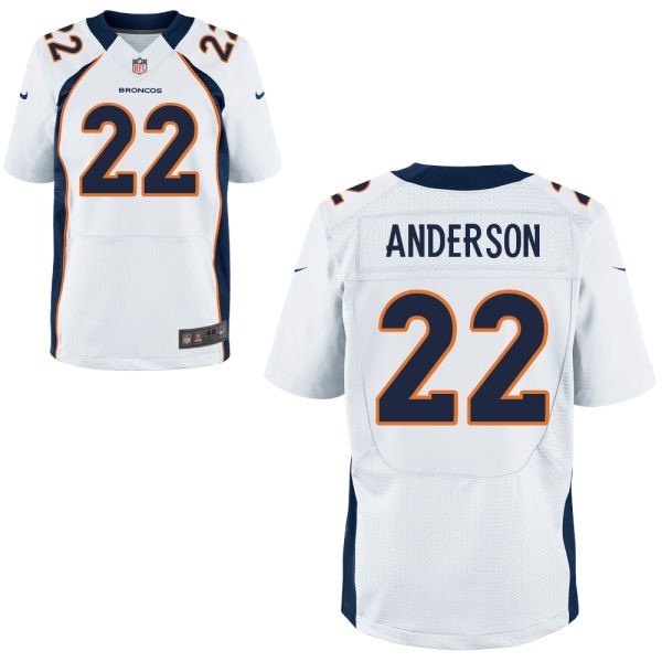 C. J. Anderson Denver Broncos #22 Big And Tall Jersey - White