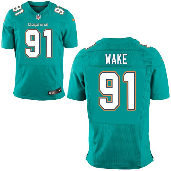 Cameron Wake Miami Dolphins #91 Big And Tall Jersey - Aqua