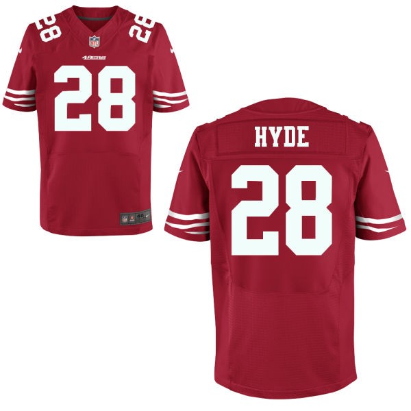 Carlos Hyde San Francisco 49ers #28 Big And Tall Jersey - Red