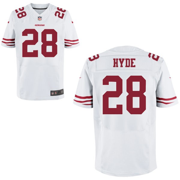 Carlos Hyde San Francisco 49ers #28 Big And Tall Jersey - White