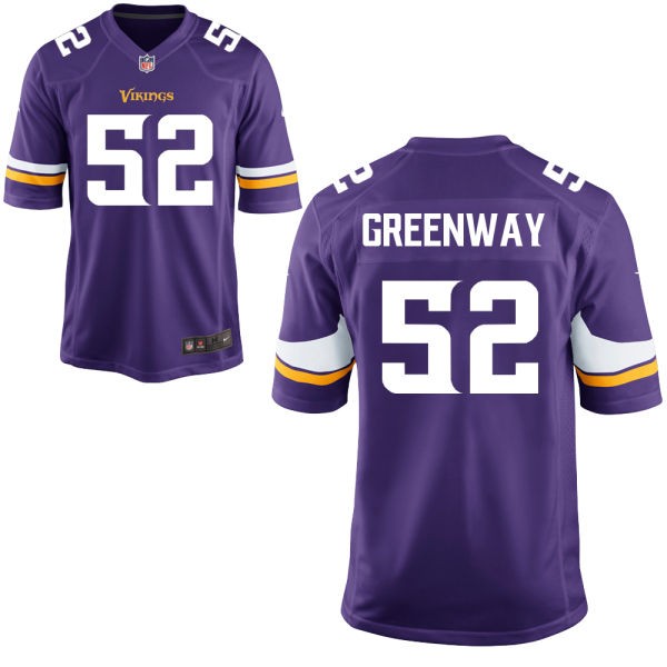 Chad Greenway Minnesota Vikings #52 Big And Tall Jersey - Purple