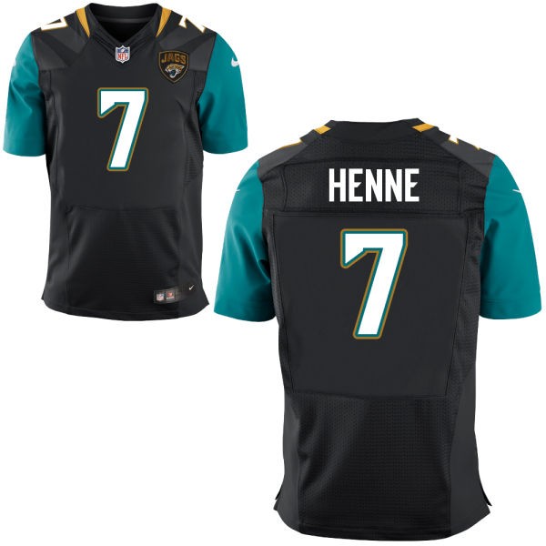 Chad Henne Jacksonville Jaguars #7 Big And Tall Jersey - Black