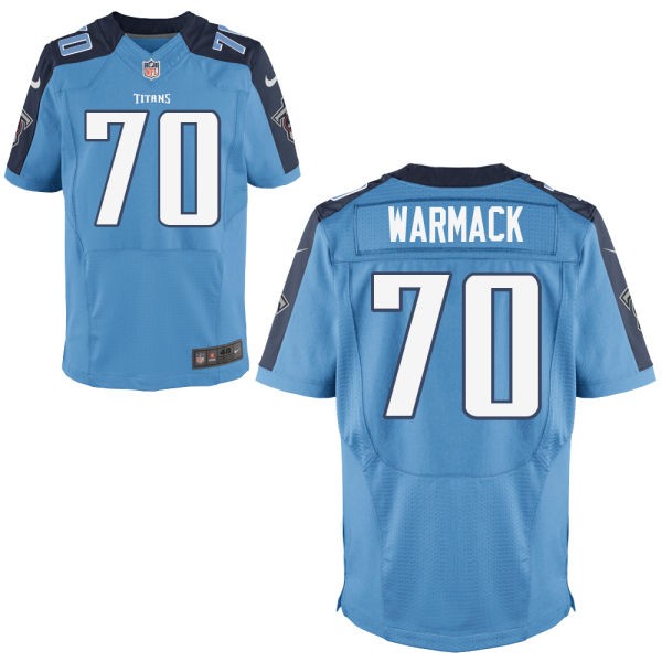 Chance Warmack Tennessee Titans #70 Big And Tall Jersey - Blue