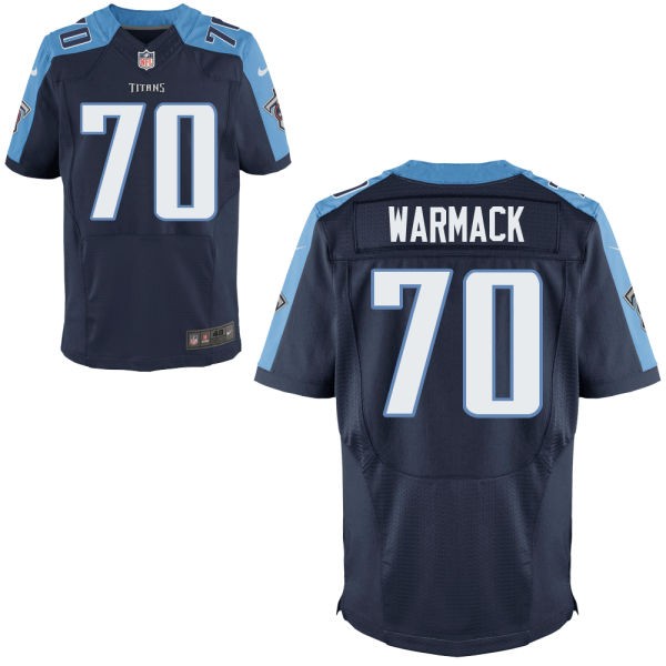 Chance Warmack Tennessee Titans #70 Big And Tall Jersey - Navy Blue