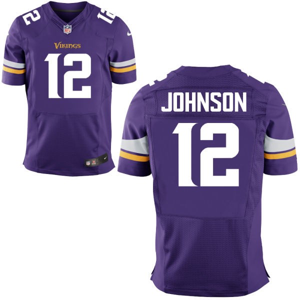 Charles Johnson Minnesota Vikings #12 Big And Tall Jersey - Purple