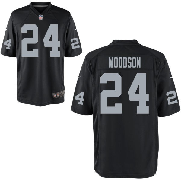 Charles Woodson Oakland Raiders #24 Big And Tall Jersey - Black