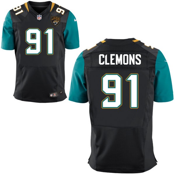 Chris Clemons Jacksonville Jaguars #91 Big And Tall Jersey - Black