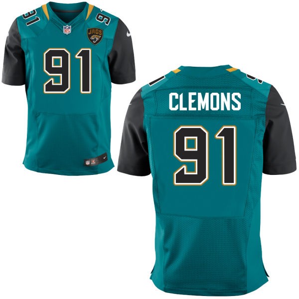 Chris Clemons Jacksonville Jaguars #91 Big And Tall Jersey - Teal