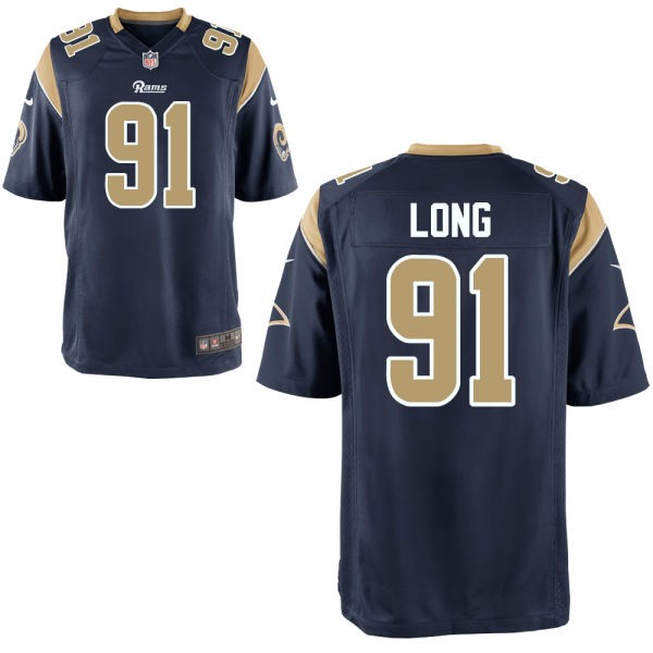 Chris Long St. Louis Rams #91 Big And Tall Jersey - Millenium Blue