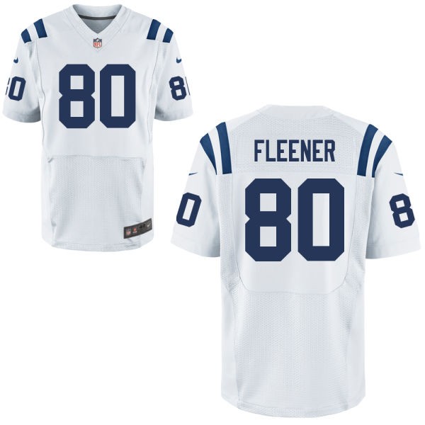 Coby Fleener Indianapolis Colts #80 Big And Tall Jersey - White