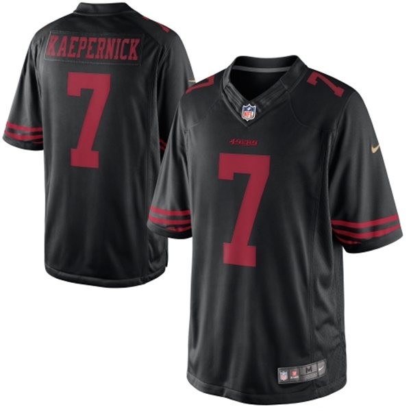 Colin Kaepernick San Francisco 49ers #7 Big And Tall Jersey - Black