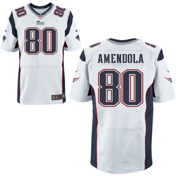 Danny Amendola New England Patriots #80 Big And Tall Jersey - White