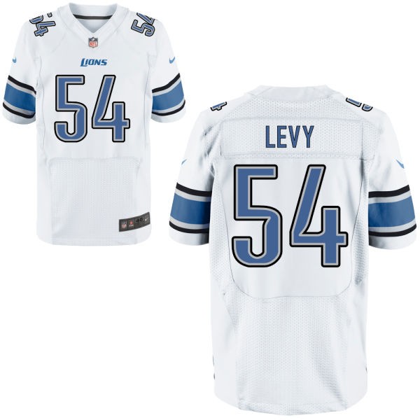 DeAndre Levy Detroit Lions #54 Big And Tall Jersey - White