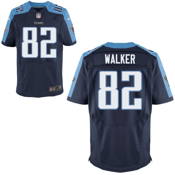 Delanie Walker Tennessee Titans #82 Big And Tall Jersey - Navy Blue