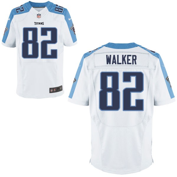 Delanie Walker Tennessee Titans #82 Big And Tall Jersey - White