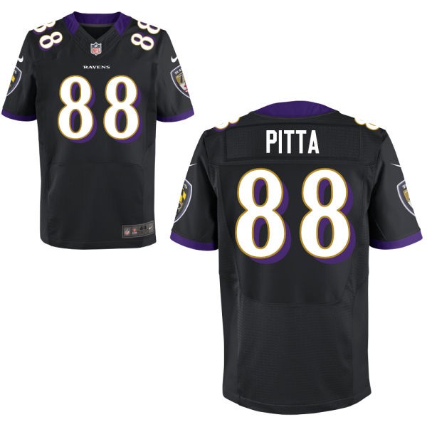 Dennis Pitta Baltimore Ravens #88 Big And Tall Jersey - Black