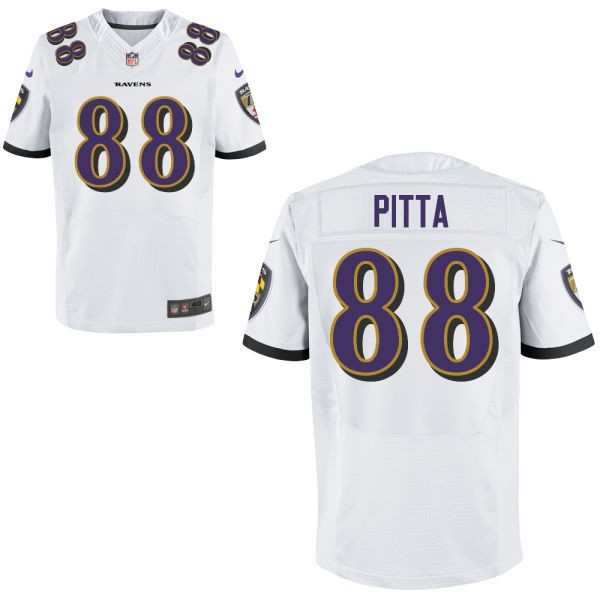 Dennis Pitta Baltimore Ravens #88 Big And Tall Jersey - White