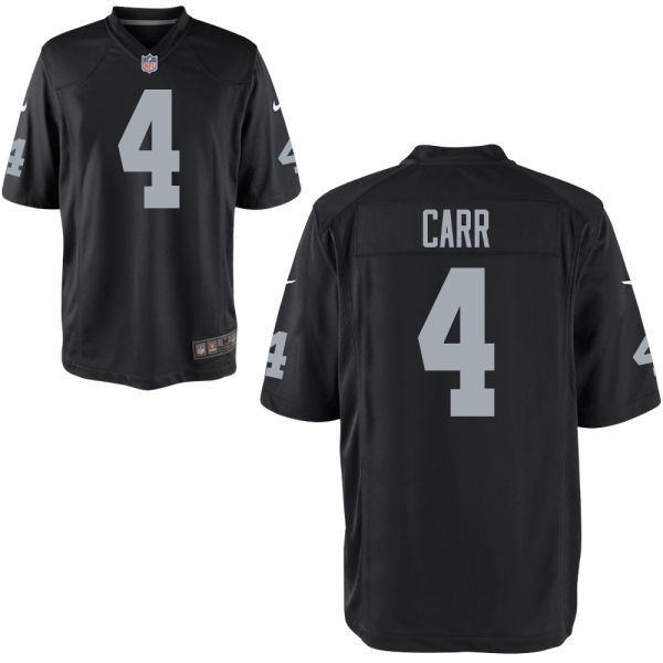 Derek Carr Oakland Raiders #4 Big And Tall Jersey - Black