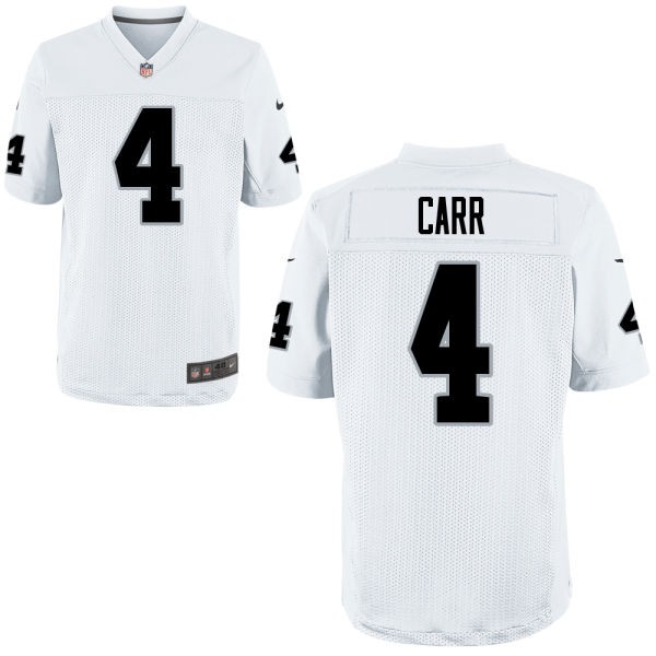 Derek Carr Oakland Raiders #4 Big And Tall Jersey - White