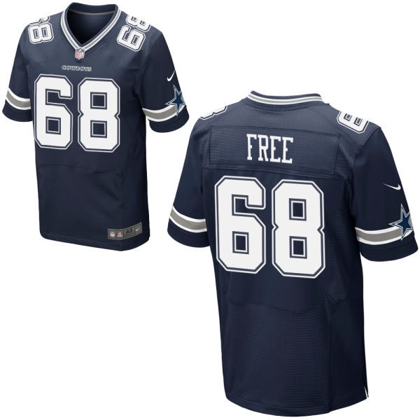 Doug Free Dallas Cowboys #68 Big And Tall Jersey - Navy Blue