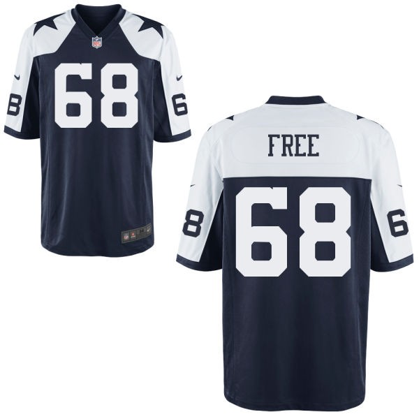 Doug Free Dallas Cowboys #68 Thanksgiving Big And Tall Jersey - Blue