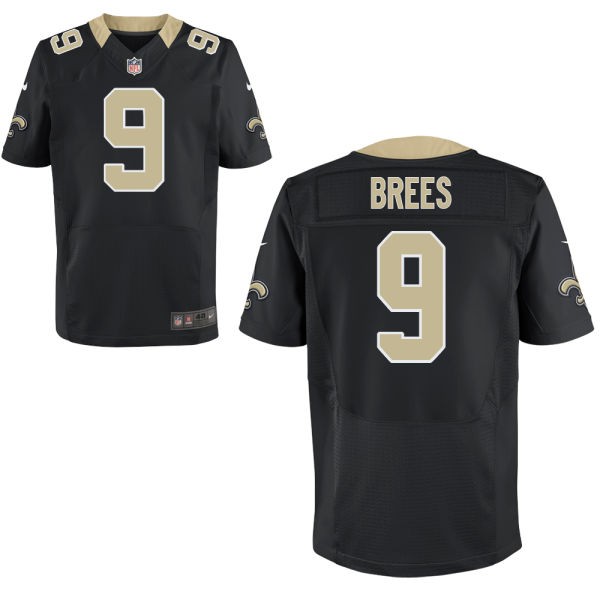 Drew Brees New Orleans Saints #9 Big And Tall Jersey - Black