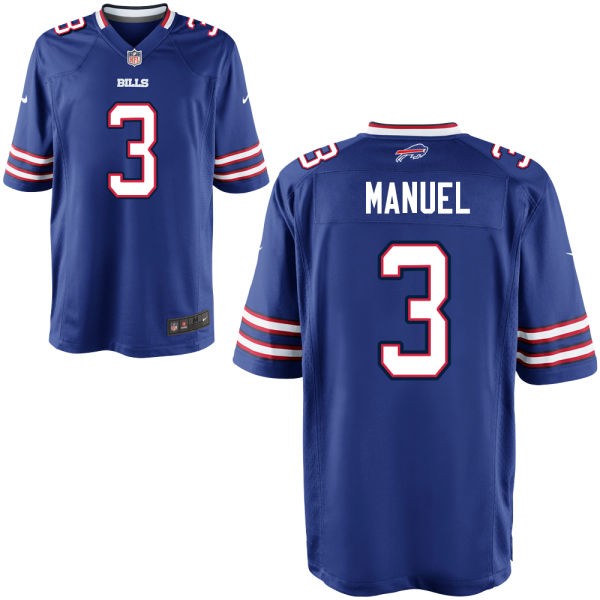 EJ Manuel Buffalo Bills #3 Big And Tall Jersey - Blue