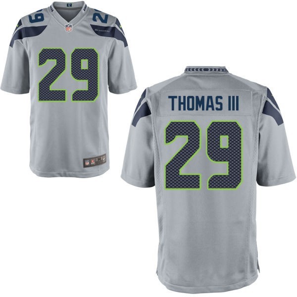 Earl Thomas III Seattle Seahawks #29 Big And Tall Jersey - Wolf Grey