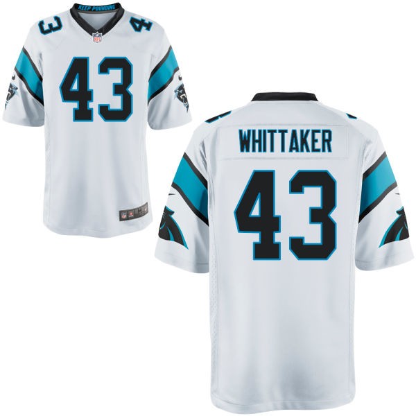 Fozzy Whittaker Carolina Panthers #43 Big And Tall Jersey - White