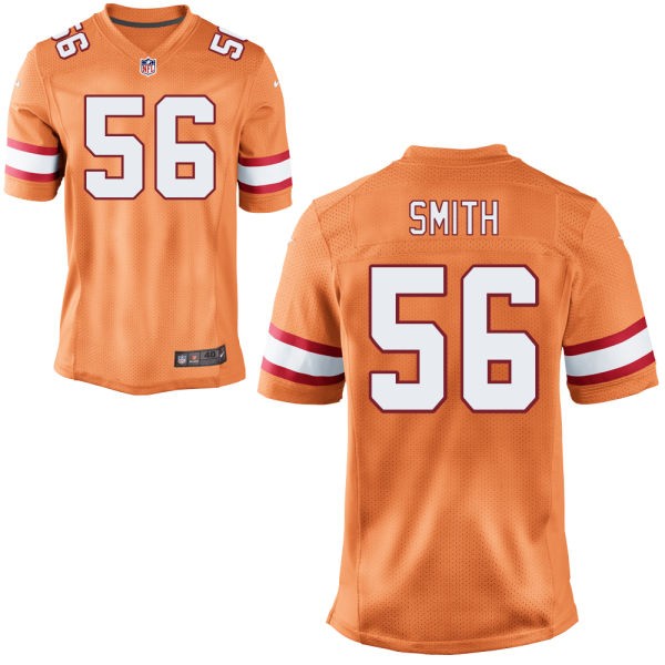 Jacquies Smith Tampa Bay Buccaneers #56 Throwback Big And Tall Jersey - Orange