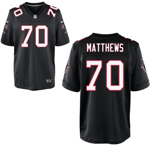 Jake Matthews Atlanta Falcons #70 Big And Tall Jersey - Black