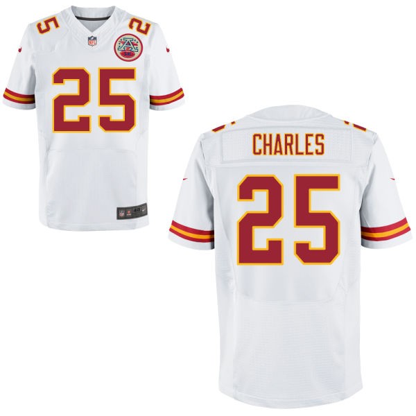 Jamaal Charles Kansas City Chiefs #25 Big And Tall Jersey - White