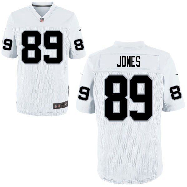 James Jones Oakland Raiders #89 Big And Tall Jersey - White