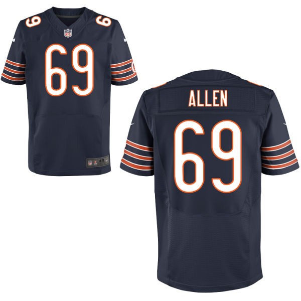 Jared Allen Chicago Bears #69 Big And Tall Jersey - Navy Blue