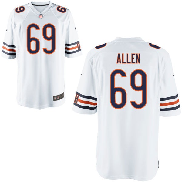 Jared Allen Chicago Bears #69 Big And Tall Jersey - White