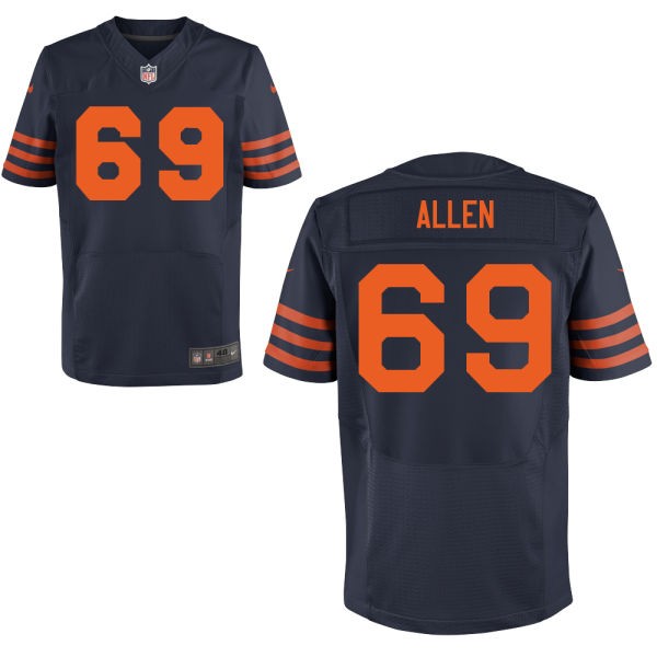 Jared Allen Chicago Bears #69 Throwback Big And Tall Jersey - Blue