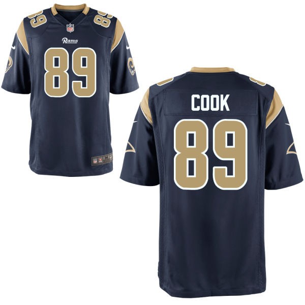 Jared Cook St. Louis Rams #89 Big And Tall Jersey - Millenium Blue