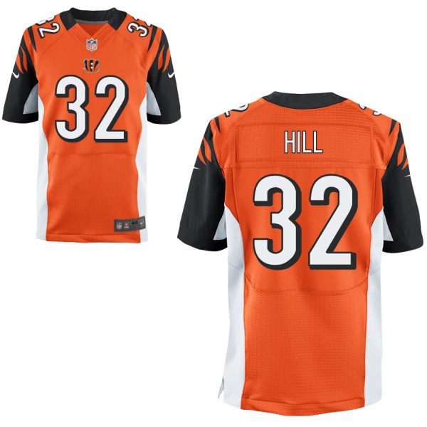 Jeremy Hill Cincinnati Bengals #32 Big And Tall Jersey - Orange