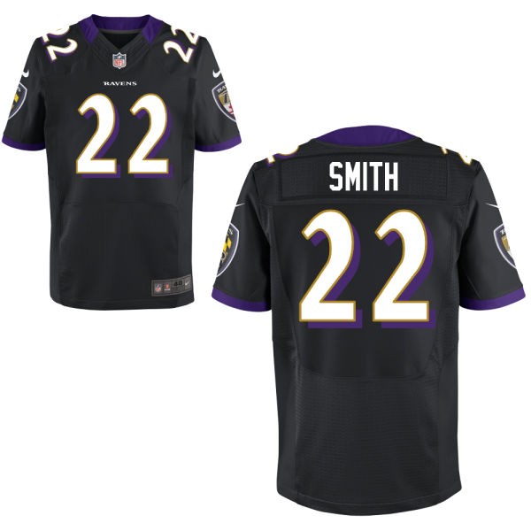 Jimmy Smith Baltimore Ravens #22 Big And Tall Jersey - Black