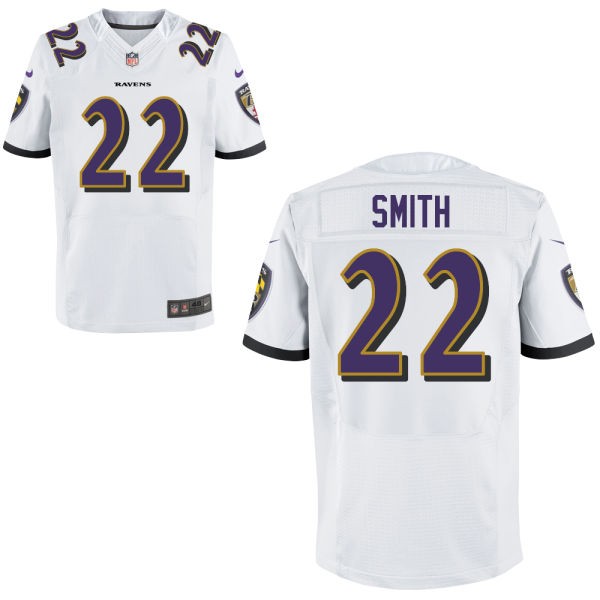 Jimmy Smith Baltimore Ravens #22 Big And Tall Jersey - White