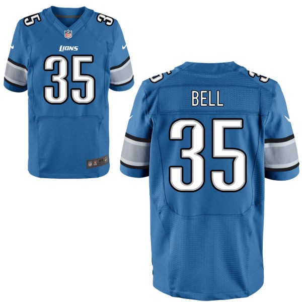 Joique Bell Detroit Lions #35 Big And Tall Jersey - Honolulu Blue