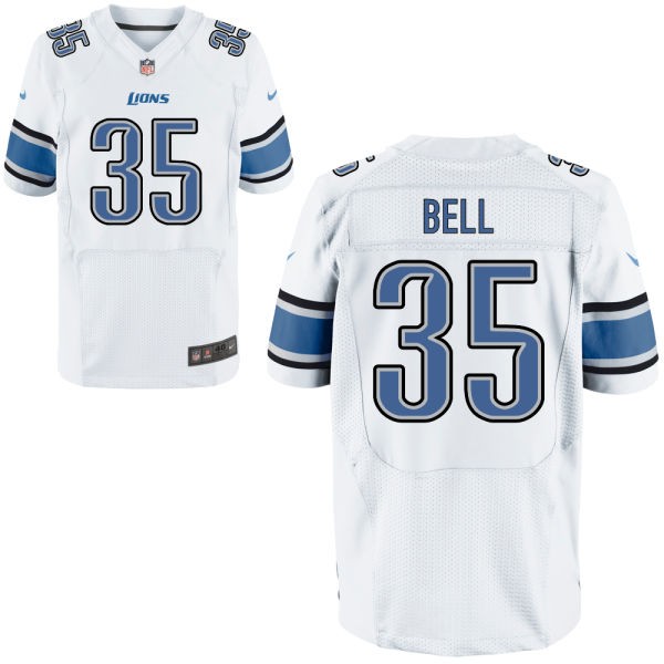 Joique Bell Detroit Lions #35 Big And Tall Jersey - White