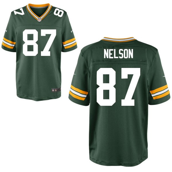 Jordy Nelson Green Bay Packers #87 Big And Tall Jersey - Dark Green