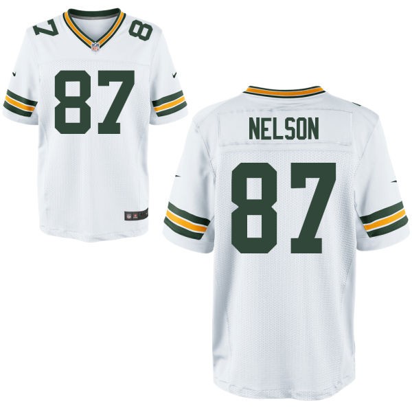 Jordy Nelson Green Bay Packers #87 Big And Tall Jersey - White