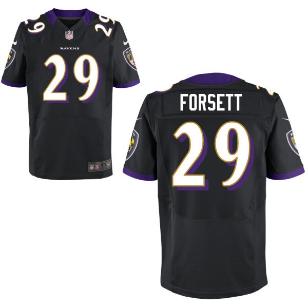 Justin Forsett Baltimore Ravens #29 Big And Tall Jersey - Black