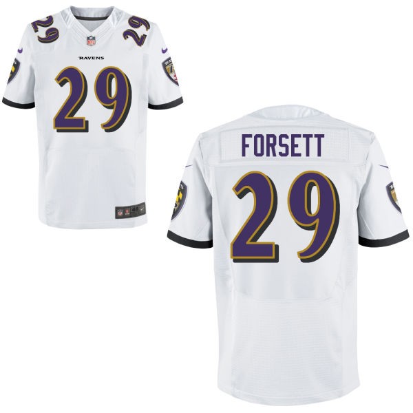 Justin Forsett Baltimore Ravens #29 Big And Tall Jersey - White